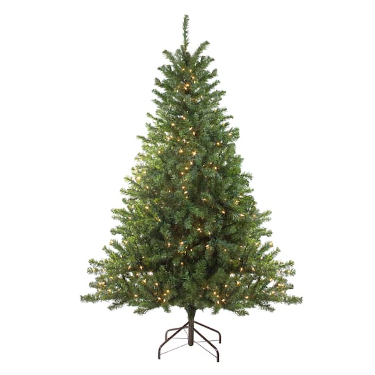 10ft. Pre-Lit Canadian Pine Artificial Christmas Tree, Clear Lights